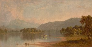Mount Washington fra Saco-floden 1858 (olie på lærred) af Sanford Robinson Gifford