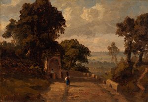 I nærheden af Ariccia, Italien af Sanford Robinson Gifford