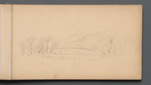 Skitsebog, side 06: Gorham Maine, 1859. af Sanford Robinson Gifford