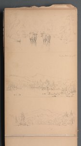 Skitsebog, side 07: "Carter Mt () 28. august" af Sanford Robinson Gifford