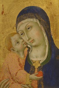 Madonna med barn, af Sano Di Pietro (1406-1481)