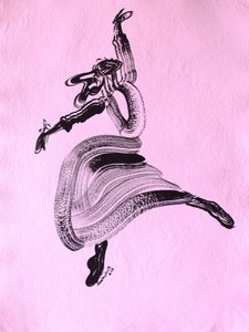 Abstrakt danseflow af Santhosh ch