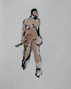 Abstrakt nøgenfigur af Santhosh ch