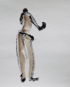 Abstrakt nøgenfigur af Santhosh ch