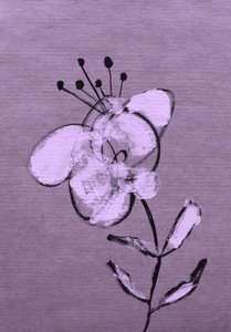 Abstrakt lilla blomstring af Santhosh ch