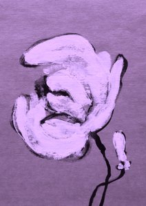 Abstrakt lilla blomstring af Santhosh ch