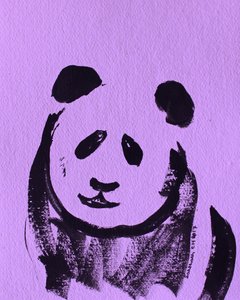 Sød lilla panda af Santhosh ch