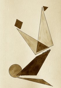 Balancerende geometrisk figur af Santhosh ch