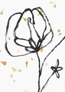 Sortgylden blomstring af Santhosh ch