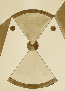 Brun geometrisk balance af Santhosh ch