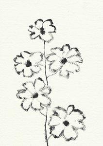Blomsterskitse med kul af Santhosh ch