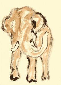 Mild abstrakt elefant af Santhosh ch