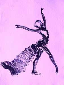 Yndefuld lilla danser af Santhosh ch