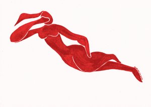 Yndefuld rød figur af Santhosh ch