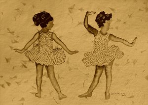 Glade dansende piger af Santhosh ch