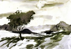 Landskabet ved Lone Tree