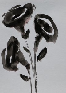 Minimalistiske blækblomster af Santhosh ch