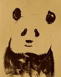 Minimalistisk pandabjørn af Santhosh ch