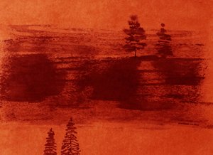 Orange sø i tusmørket af Santhosh ch