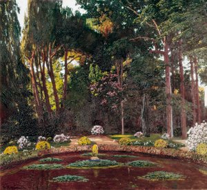 Art Nouveau "" Haven "" (Arbucies). Maleri af Santiago Rusinol y (i) Prats (1861-1931) El Vendrell sidst i det 19. århundrede. Hus-Museum Pau Casals.