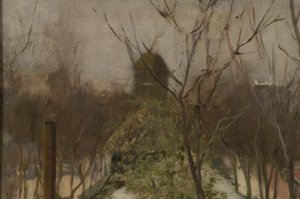 Park ved Moulin de la Galette af Santiago Rusiñol