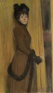 Portræt af Miss Mc Flower af Santiago Rusiñol