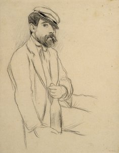 Portræt af en mand af Santiago Rusiñol