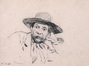 Undersøgelse af et hanhoved af Santiago Rusiñol