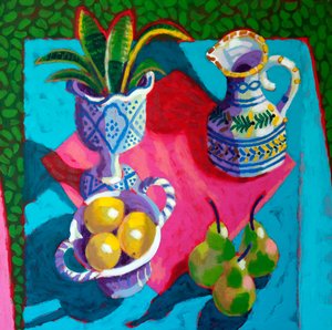 Stilleben # 56, 2025 (akryl på plade)