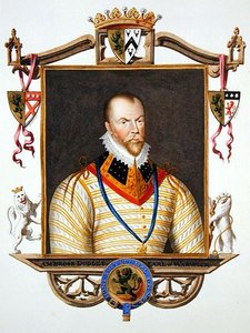 Portræt af Ambrose Dudley (c.1528-d.15 90) 1. jarl af Warwick fra 
