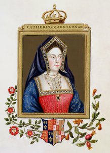 Portræt af Katarina af Aragon (1485-1536) 1. dronning af Henrik VIII fra 