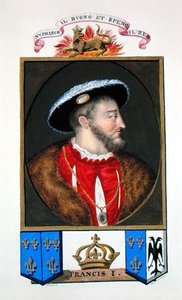 Portræt af Francois I, konge af Frankrig (1494-1547) fra 