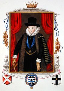 Portræt af Sir Thomas Cecil (1542-1623) 1. jarl af Exeter, 2. Lord Burghley fra 