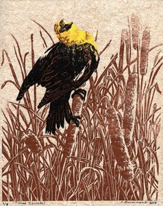 Kattehale-kantate, 2017 (linoleumssnit)