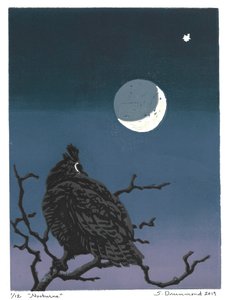 Nocturne, 2019 (linoleumssnit)