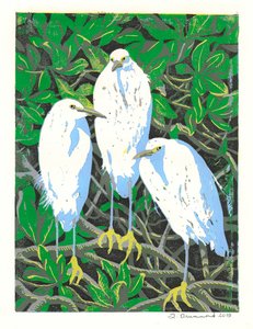 Trio, 2015 (linoleumssnit)