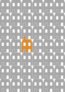 Grey Paper House_Large, 2020 (digital)