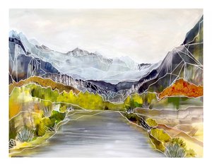 Geometrisk floddal af Sarah Fitzgerald
