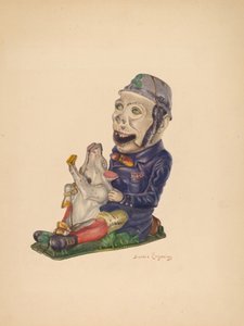 Legetøjsbank: Paddy and the Pig, ca. 1938. af Sarkis Erganian