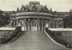 Potsdam, Schloss Sanssouci; Sanssouci Palace (s/h foto) af Sasha Stone