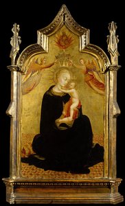 Madonna og barn med engle, ca. 1445-50.