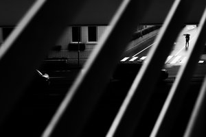Den ensomme paraplyvandrer