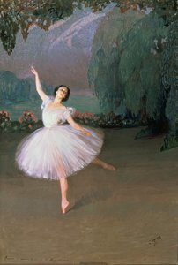 Ballerina Karsavina som Sylfide