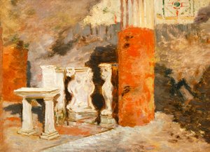 Hus i Pompeji af Francesco Saverio Altamura (1826-1897)