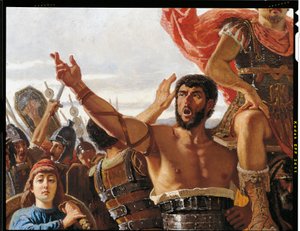 Marios triumf, detalje, af Francesco Saverio Altamura (1822-1897), olie på lærred, 234x352 cm