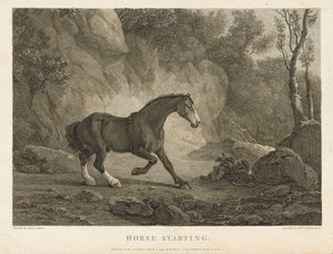 Hest starter (ætsning) af Sawrey (after) Gilpin