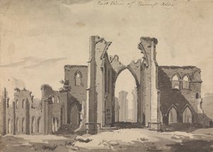 East View of Furness Abbey af Sawrey Gilpin