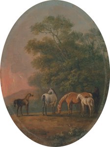 Hopper og føl [1795, Royal Academy of Arts, London, udstillingskatalog] af Sawrey Gilpin