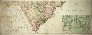 Kort over North og South Carolina