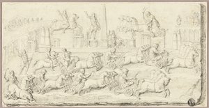 Romersk vognløb (efter antikt basrelief) af Sébastien Le Clerc the Younger